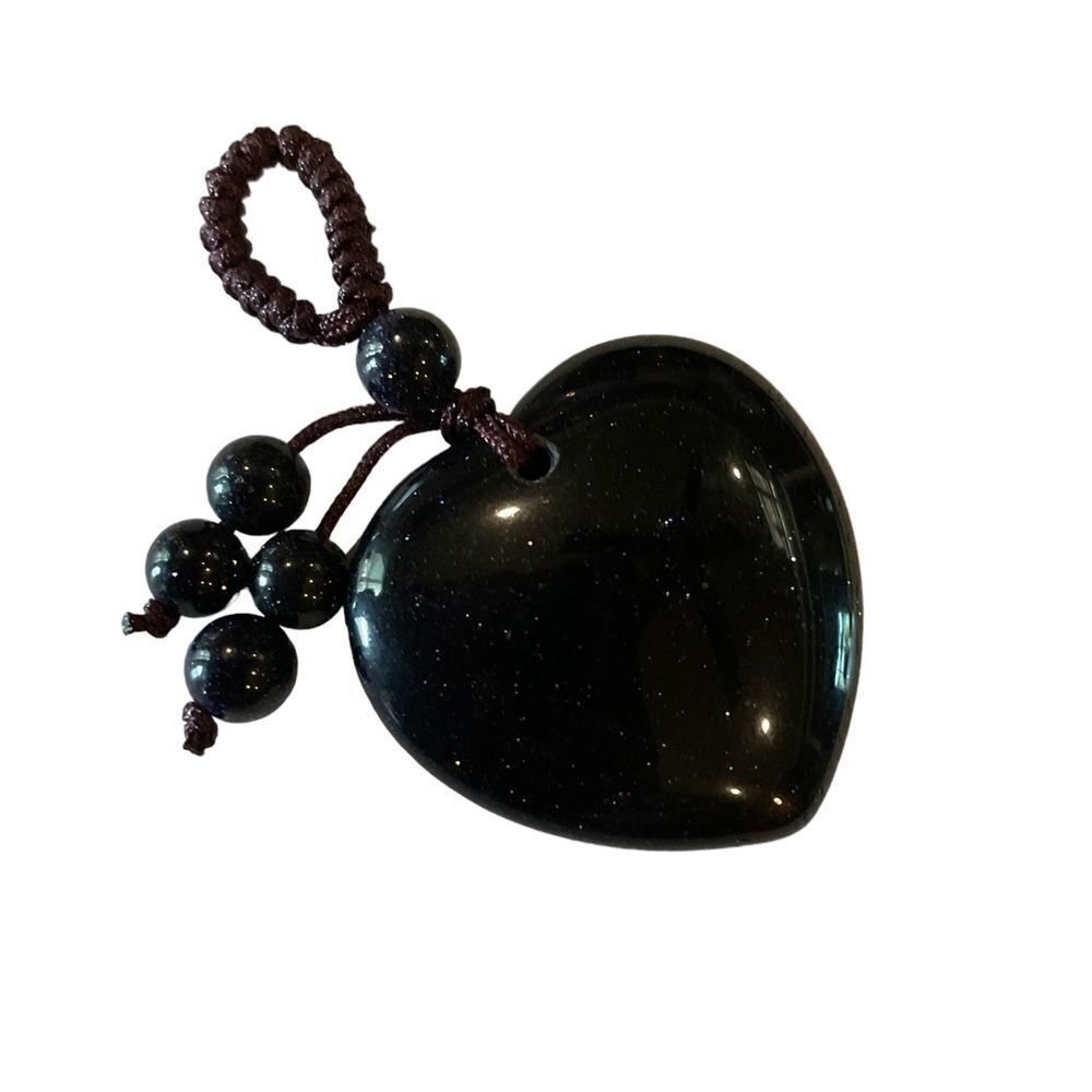 Gorgeous Bluestone Heart Charm - Picture 2 of 2